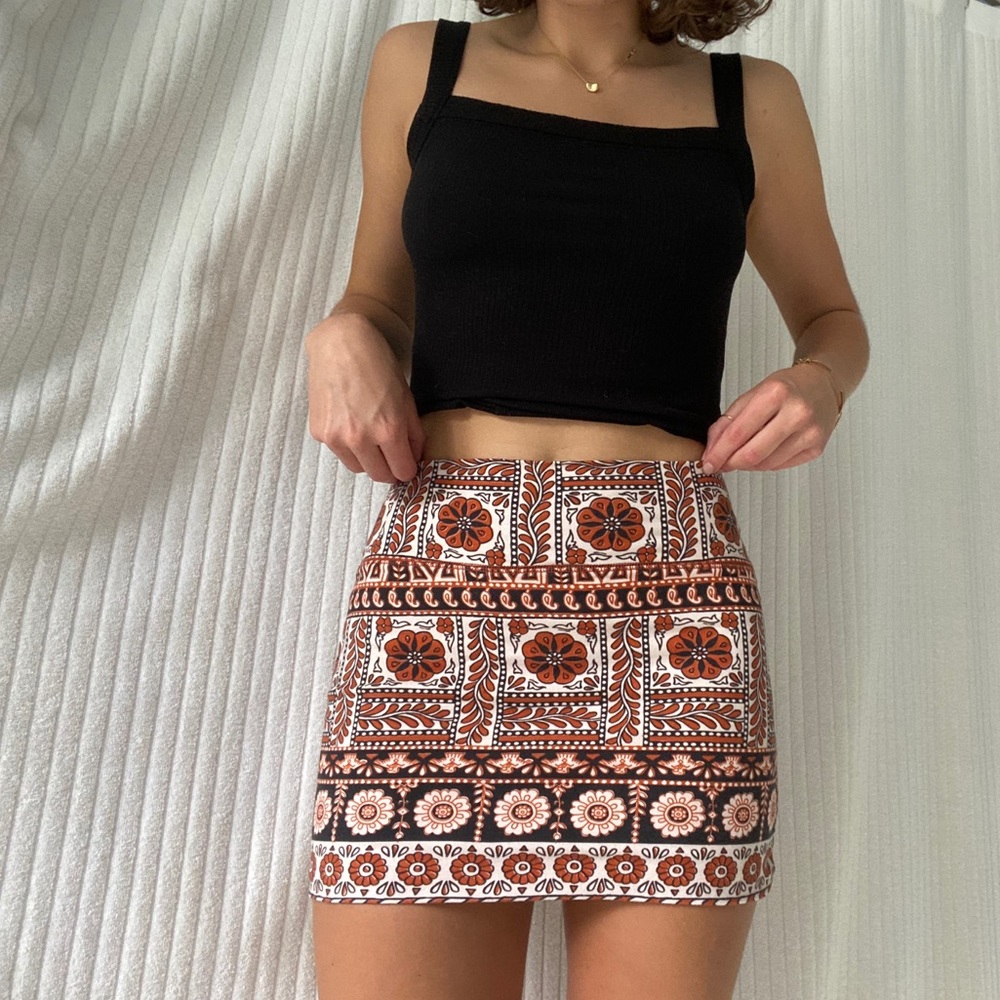 Billabong Patterned Mini Skirt